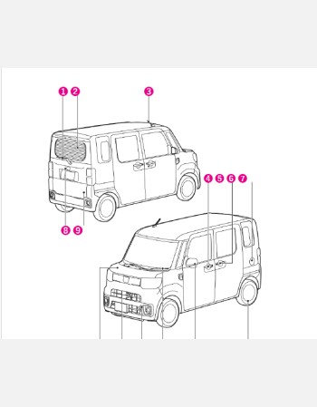 toyota pixis mega 2015-2016 owners manual in english